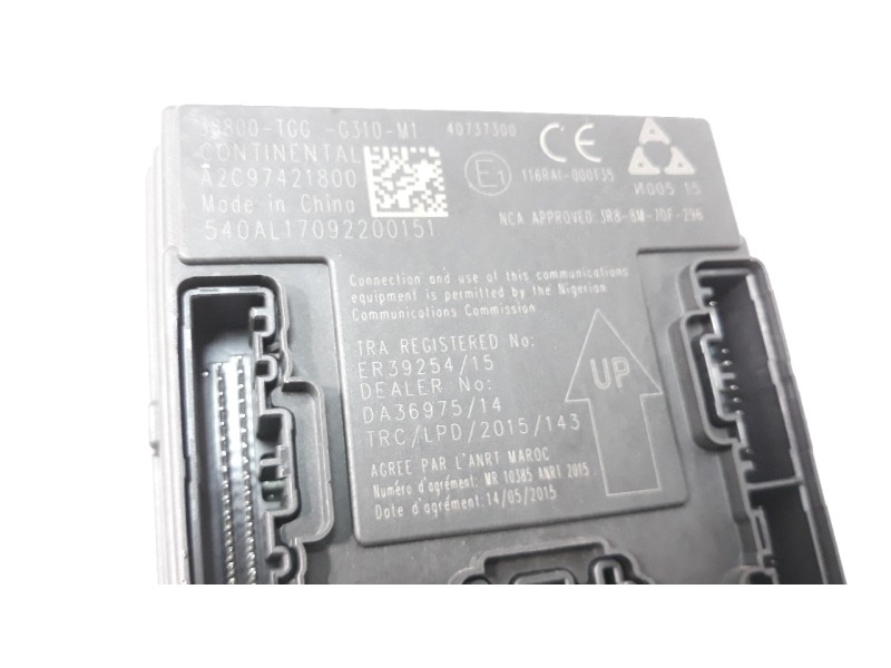 Recambio de modulo electronico para honda civic lim.5 (fk) 1.5 vtec cat referencia OEM IAM 38800TGGG310M1  