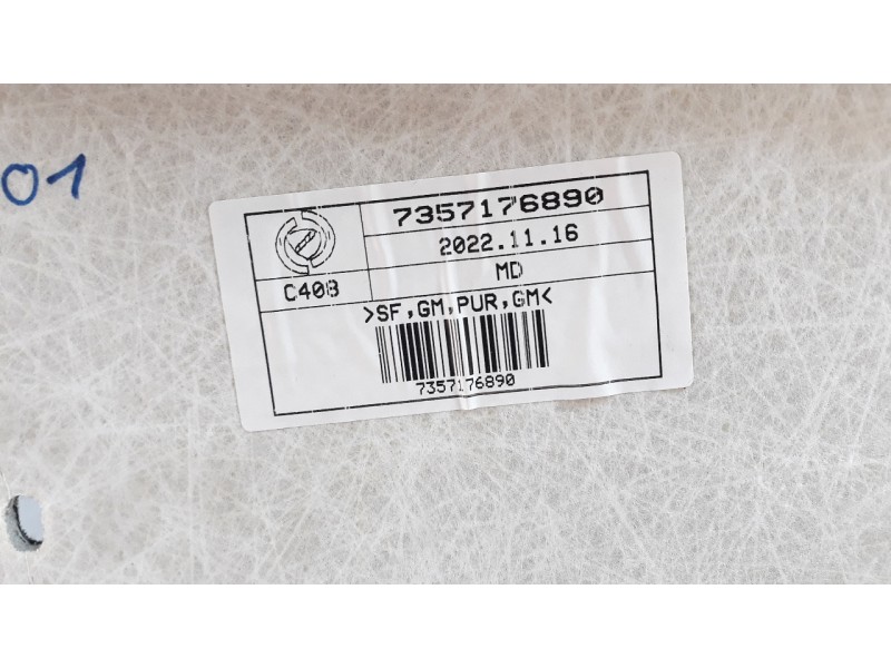 Recambio de techo interior para fiat nuova 500 (150) 0.9 cat referencia OEM IAM 7357176890  