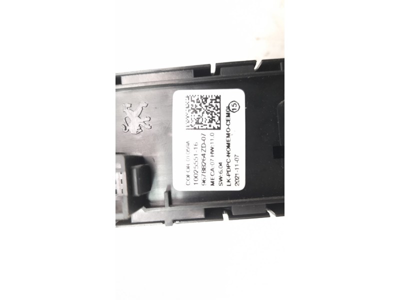 Recambio de mando elevalunas delantero izquierdo para citroen c3 aircross 1.2 12v e-thp / puretech referencia OEM IAM 96788281ZD