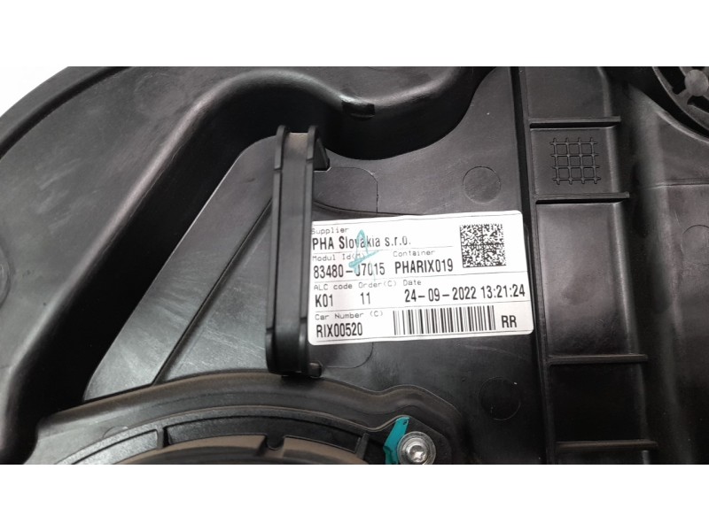 Recambio de elevalunas trasero derecho para kia ceed 1.0 tgdi cat referencia OEM IAM 83480J7015  