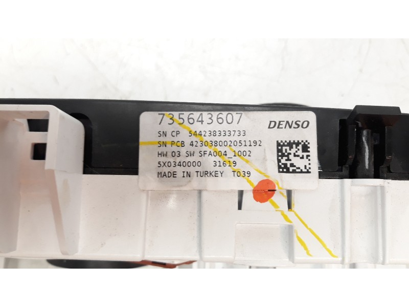 Recambio de mando calefaccion / aire acondicionado para fiat tipo ii (357) berlina 1.4 referencia OEM IAM 735643607  