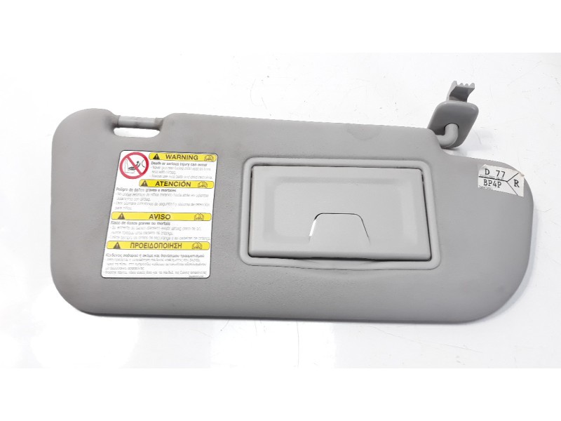 Recambio de parasol derecho para mazda 3 berlina (bk) 1.6 cd diesel cat referencia OEM IAM BP4P69270C77  