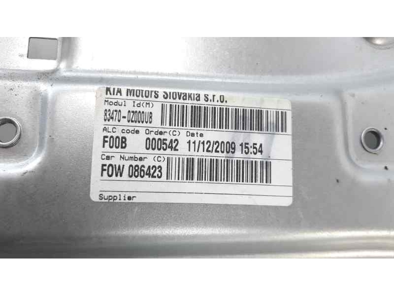 Recambio de elevalunas trasero izquierdo para kia sportage concept referencia OEM IAM 834011F010  