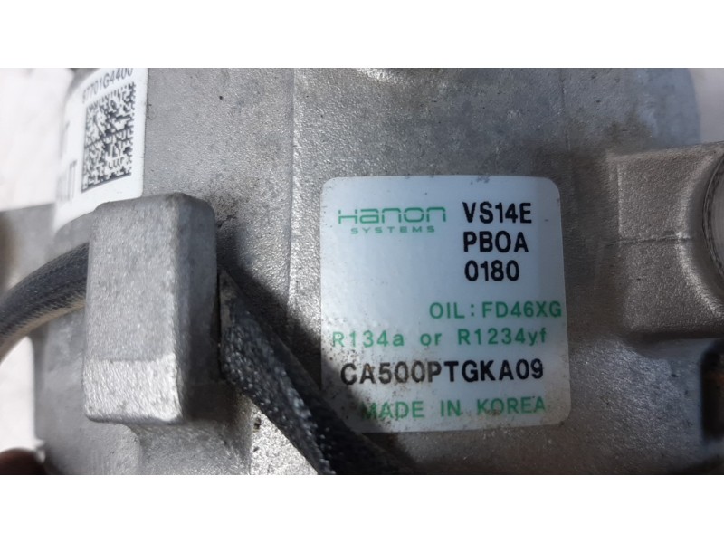 Recambio de compresor aire acondicionado para hyundai i30 (pd) 1.0 tgdi cat referencia OEM IAM CA500PTGKA09  