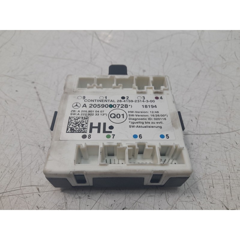 Recambio de modulo confort para mercedes-benz clase glc (w253) glc 220 d 4matic referencia OEM IAM A2059000728 A2229023313 A2059