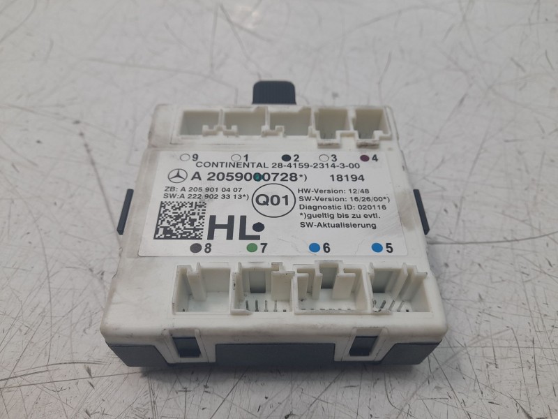 Recambio de modulo confort para mercedes-benz clase glc (w253) glc 220 d 4matic referencia OEM IAM A2059000728 A2229023313 A2059
