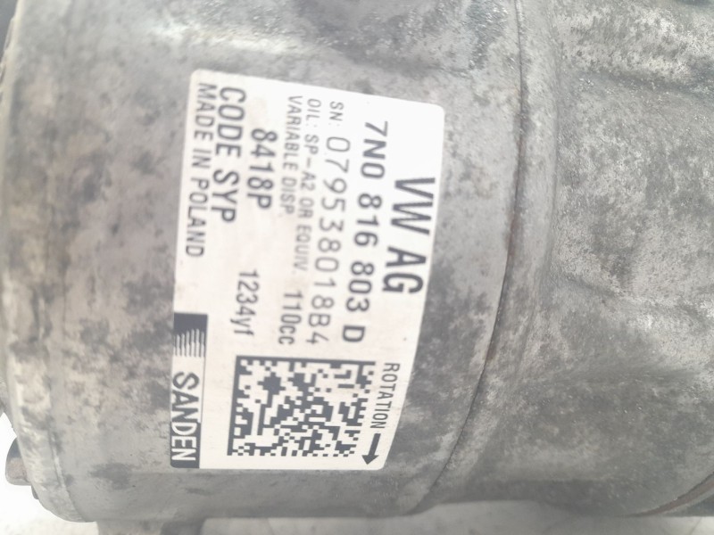 Recambio de compresor aire acondicionado para seat alhambra (711) reference travel referencia OEM IAM 7N0816803D 32936 CAF750137