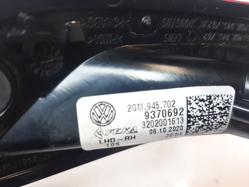 Recambio de piloto trasero derecho paragolpes para volkswagen t-cross 1.0 tsi referencia OEM IAM 2GM945702 2GM945702 