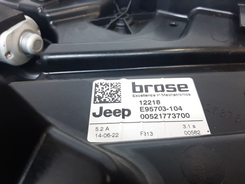 Recambio de elevalunas trasero derecho para jeep compass (m7) longitude fwd referencia OEM IAM 52177370  