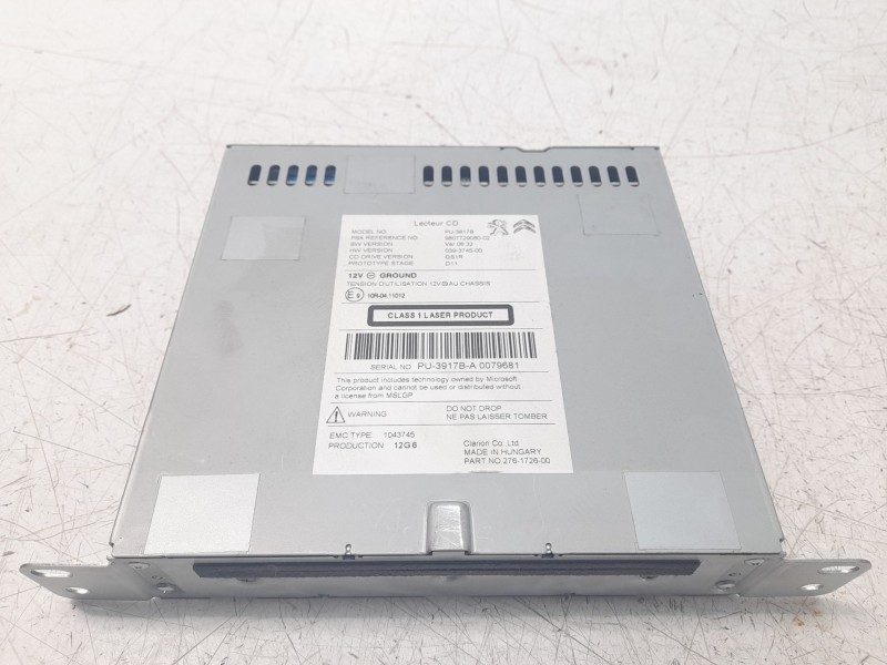 Recambio de sistema audio / radio cd para peugeot 508 sw gt line referencia OEM IAM 9807729080 PU3917B 