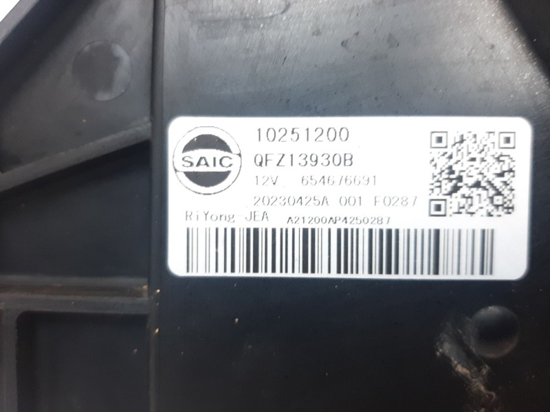 Recambio de electroventilador para mg zs comfort referencia OEM IAM 10251200 10251200 