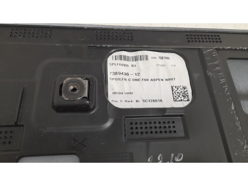 Recambio de aleron trasero para mini countryman (f60) cooper s e all4 referencia OEM IAM 51627405999  