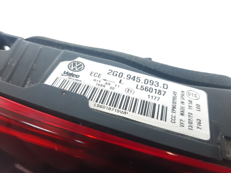 Recambio de piloto trasero izquierdo interior para volkswagen polo vi (ae1) life referencia OEM IAM 2G0945093D 2G0945093D 