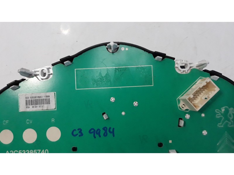 Recambio de cuadro instrumentos para citroen c3 collection referencia OEM IAM 98041181XT  