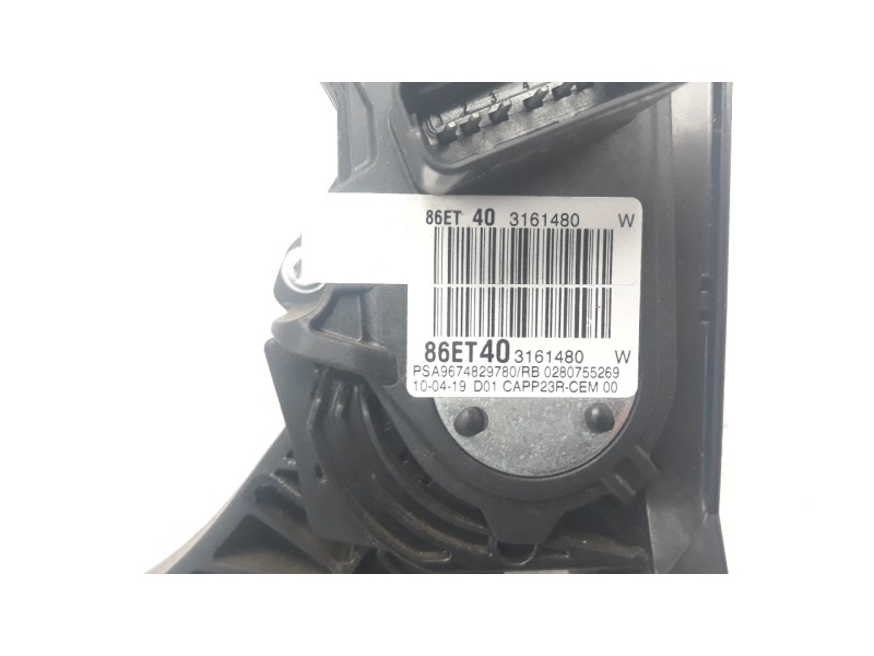 Recambio de potenciometro pedal para peugeot partner kombi 1.6 referencia OEM IAM 9674829780 86ET403161480 