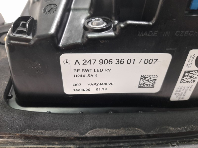 Recambio de piloto trasero derecho interior para mercedes-benz clase gla (bm 247) gla 200 (247.787) referencia OEM IAM A24790636