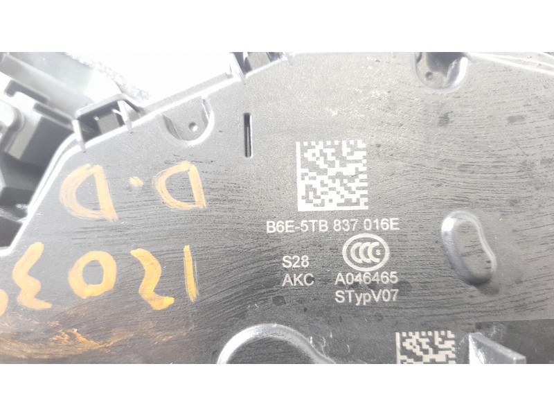 Recambio de cerradura puerta delantera derecha para seat ateca (khp) style xm referencia OEM IAM 5TB837016E  