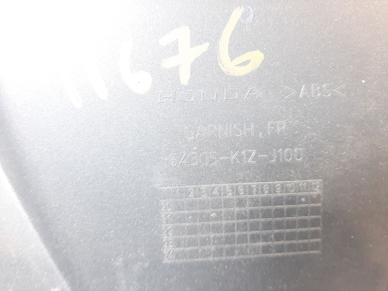 Recambio de moldura para honda pcx 125 pcx 125 referencia OEM IAM 64305K1ZJ100 64305K1ZJ10ZG 