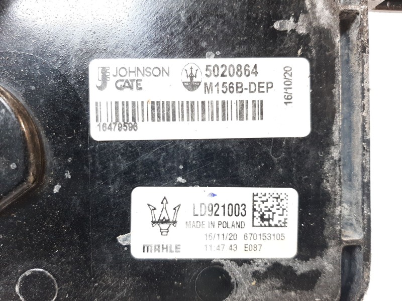 Recambio de electroventilador para maserati ghibli iii (m157) 3.0 referencia OEM IAM 670153105 670153105 