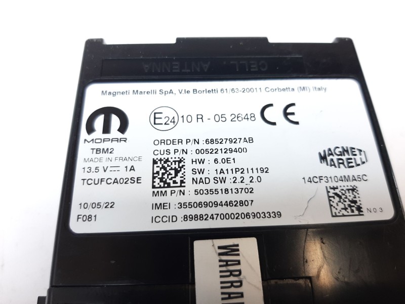 Recambio de modulo electronico para jeep compass (m7) longitude fwd referencia OEM IAM 52212940 52212940 