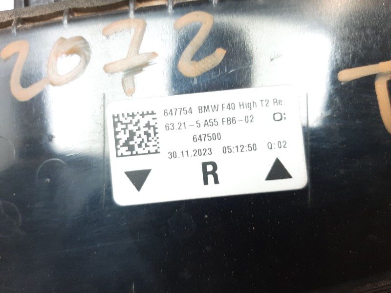 Recambio de piloto trasero derecho interior para bmw 1 (f40) 118 d referencia OEM IAM 63215A55FB6 63215A55FB6 