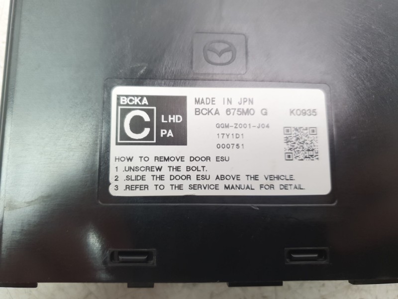 Recambio de modulo electronico para mazda 3 berlina (bp) referencia OEM IAM BCKA675M0G  