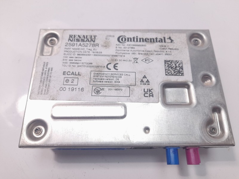 Recambio de modulo electronico para dacia sandero iii expression referencia OEM IAM 2591A5278R A3C0888950500 