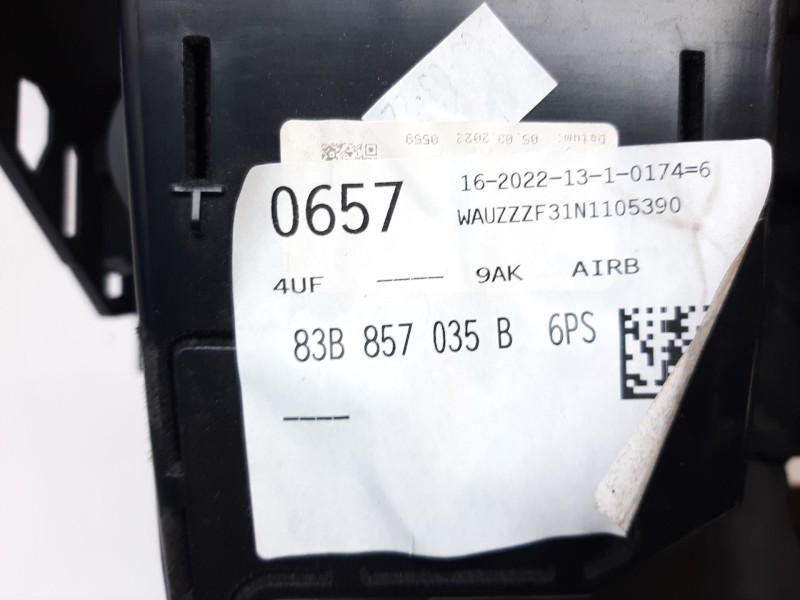 Recambio de guantera para audi q3 (f3b) referencia OEM IAM 83B857035B  