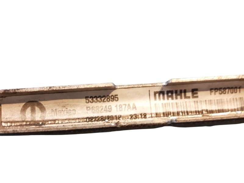 Recambio de radiador agua para jeep compass ii longitude 4x2 referencia OEM IAM 68273398AA  