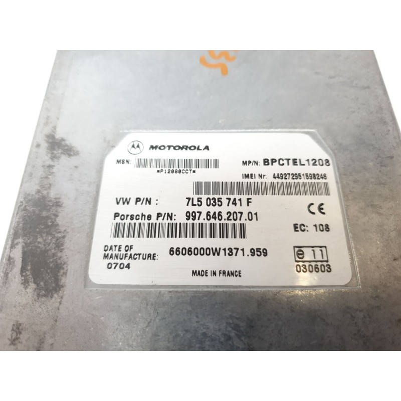 Recambio de modulo electronico para porsche 911 (typ 997) carrera s coupe referencia OEM IAM 99764620701 7L5035741F 