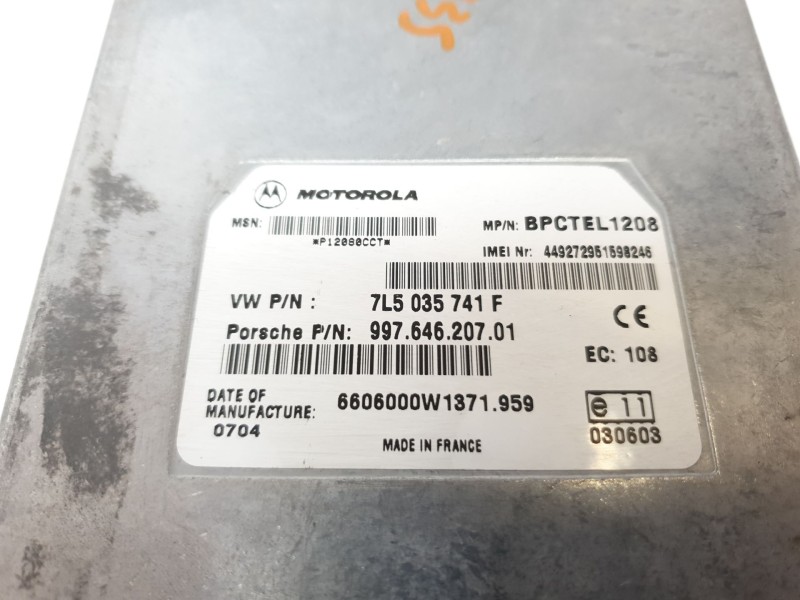 Recambio de modulo electronico para porsche 911 (typ 997) carrera s coupe referencia OEM IAM 99764620701 7L5035741F 