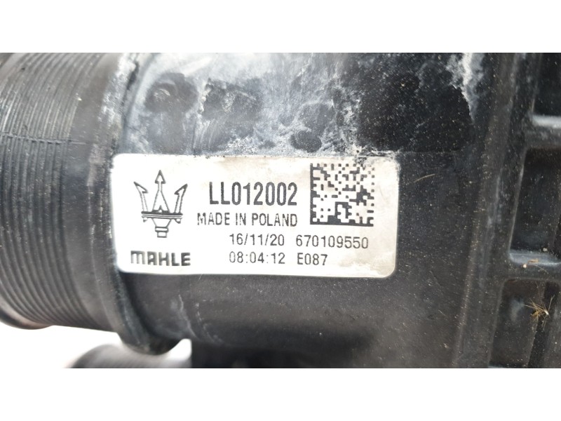 Recambio de intercooler para maserati ghibli iii (m157) 3.0 referencia OEM IAM 670109550  