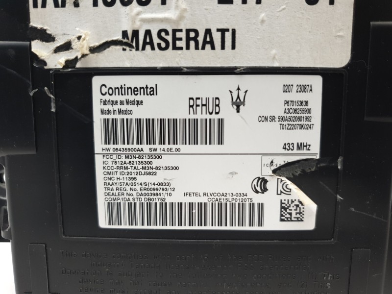 Recambio de modulo electronico para maserati ghibli iii (m157) 3.0 referencia OEM IAM 670153636  