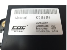 Recambio de modulo electronico para maserati ghibli iii (m157) 3.0 referencia OEM IAM 670154294   2
