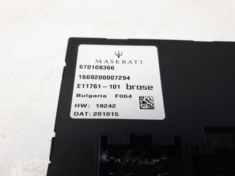 Recambio de modulo electronico para maserati ghibli iii (m157) 3.0 referencia OEM IAM 670108366  