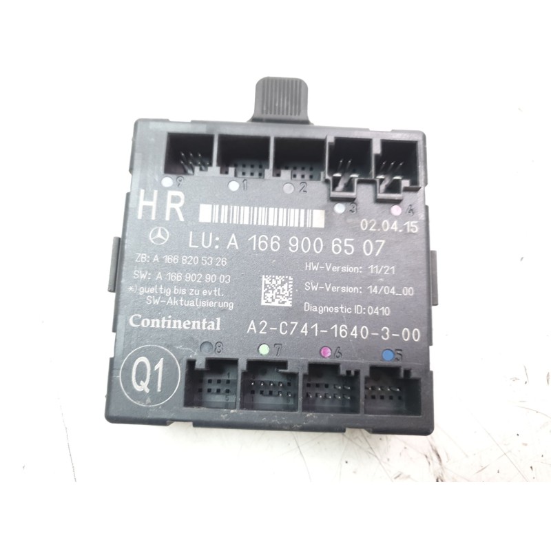 Recambio de modulo confort para mercedes-benz clase gl (x166) gl 350 bluetec 4matic (166.824) referencia OEM IAM A1669006507  