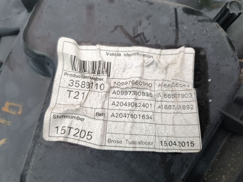 Recambio de elevalunas trasero derecho para mercedes-benz clase gl (x166) gl 350 bluetec 4matic (166.824) referencia OEM IAM A16