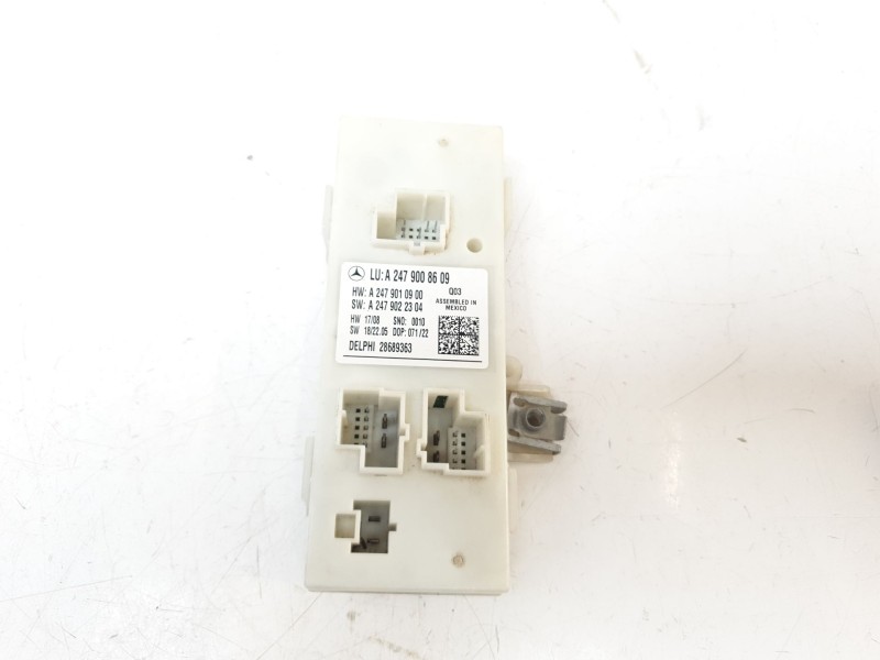 Recambio de modulo electronico para mercedes-benz clase glb (bm 247) 1.3 cat referencia OEM IAM A2479008609 28689363 