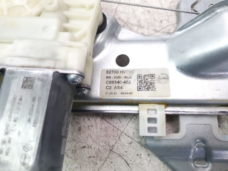Recambio de elevalunas trasero derecho para nissan qashqai ii (j11, j11_) 1.3 dig-t referencia OEM IAM 82700HV00C  