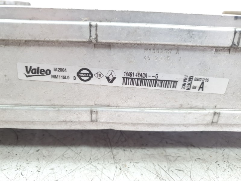 Recambio de intercooler para renault kadjar 1.5 dci diesel fap energy referencia OEM IAM 144614EA0A  