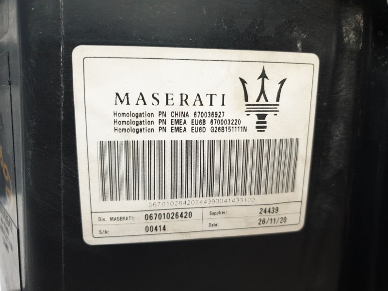 Recambio de filtro carbono activo para maserati ghibli iii (m157) 3.0 referencia OEM IAM 670036927  