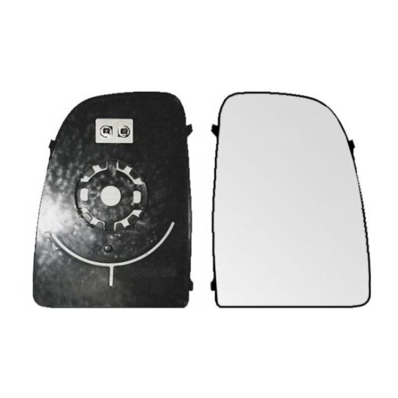 Recambio de cristal retrovisor derecho para fiat ducato caja abeirta 33 (06.2006 =>) referencia OEM IAM 71748247 1050953017 FT93