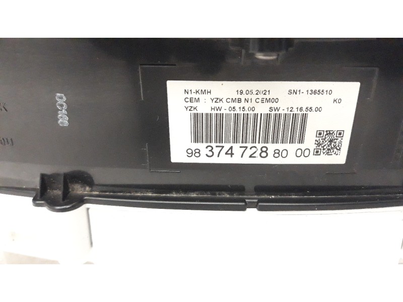 Recambio de cuadro instrumentos para opel vivaro furgón 1.5 cdti dpf referencia OEM IAM 9837472880  