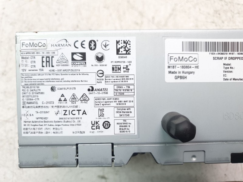 Recambio de sistema audio / radio cd para ford puma hybrid titanium design referencia OEM IAM L1BT18B955FB  