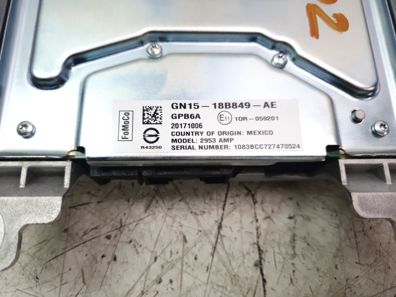 Recambio de sistema audio / radio cd para ford ecosport (cr6) trend referencia OEM IAM GN1518B849AE  