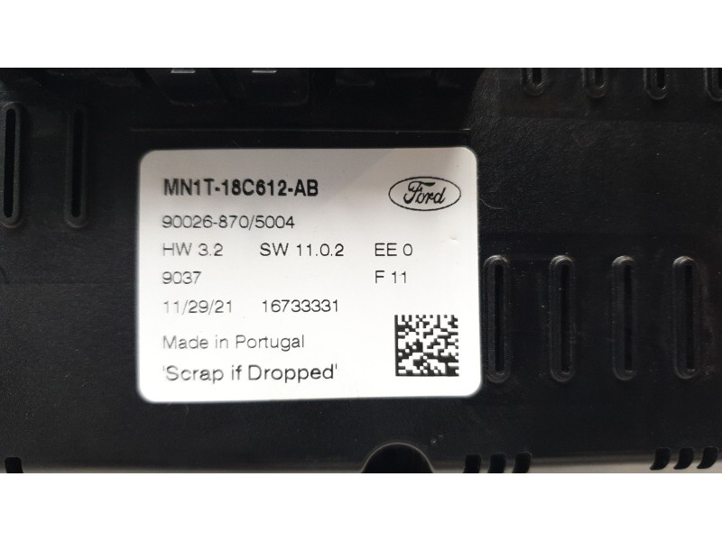 Recambio de mando climatizador para ford puma hybrid titanium design referencia OEM IAM MN1T18C612AB  