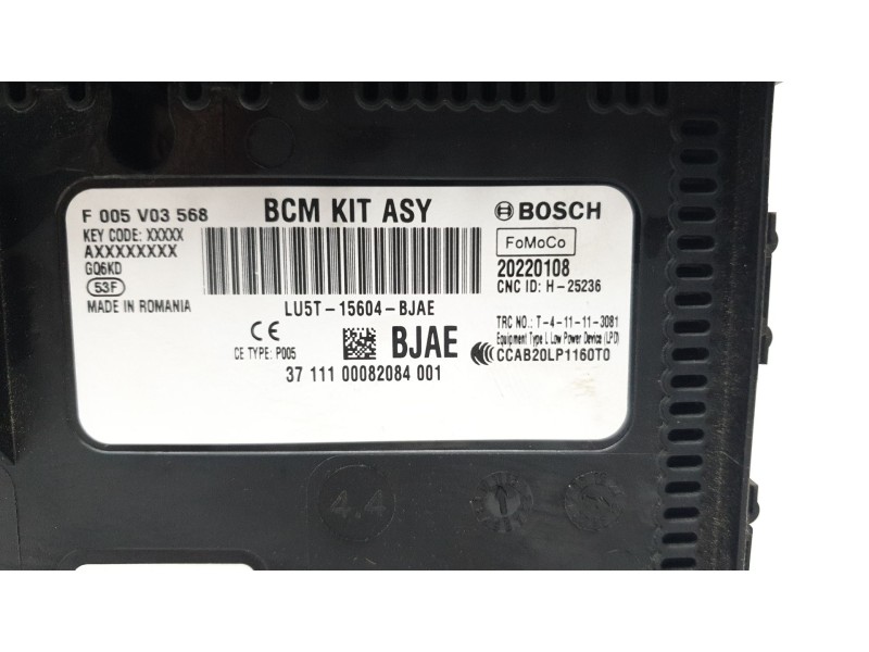 Recambio de caja reles / fusibles para ford puma hybrid titanium design referencia OEM IAM LU5T15604BJAE F00V03568 