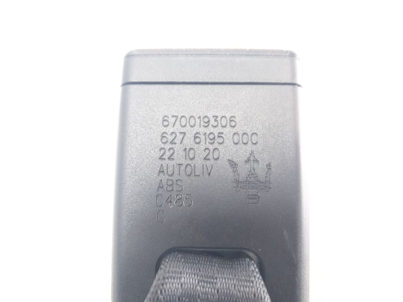 Recambio de enganche cinturon trasero central para maserati ghibli iii (m157) 3.0 referencia OEM IAM 670019306  