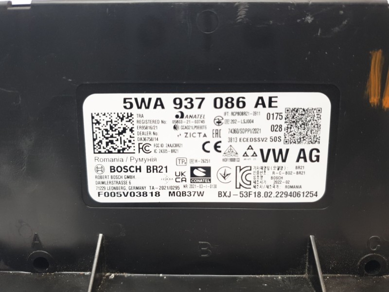 Recambio de modulo electronico para seat leon sportstourer (kl8) referencia OEM IAM 5WA937086AE  