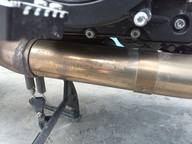 Recambio de tubo escape completo para ktm super adventure 1290 super adventure s referencia OEM IAM   
